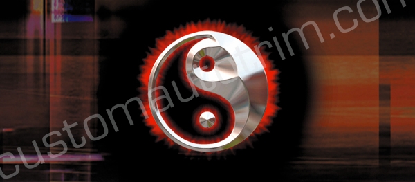 Yin Yang Glow Rear Window Graphic