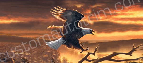 Hautman Sunset Eagle Rear Window Graphic