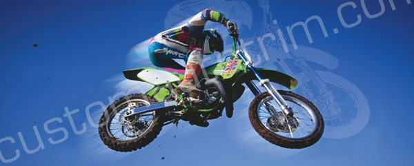 Flying Dirt Bike Rear Window Graphic