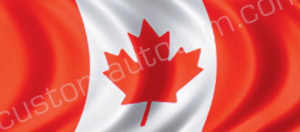 Waving Canada Flag Rear Window Graphic