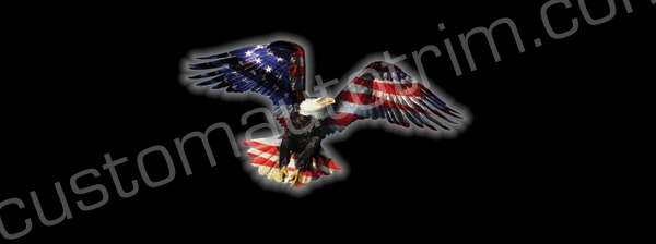 Eagle Wings of Flag Rear Window Graphic