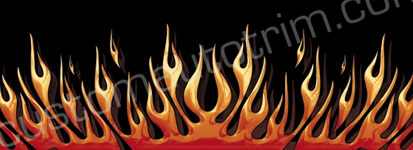 Animated Flames Rear Window Graphic