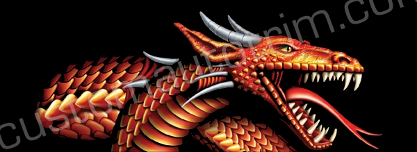 Dragon Power Rear Window Graphic