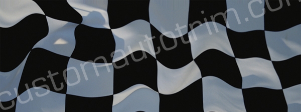 Waving Checkered Flag Rear Window Graphic