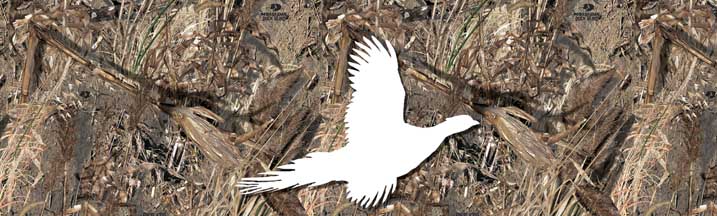 Mossy Oak Duck Blind with Single Pheasant Outline Rear Window Graphic