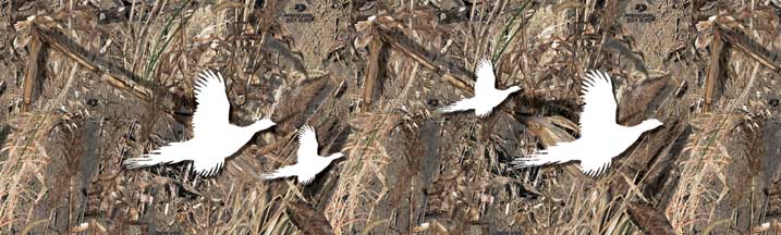 Mossy Oak Duck Blind with 4 Pheasant Outlines Rear Window Graphic