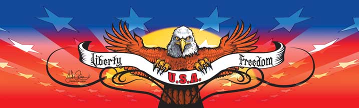 John Rios Liberty Freedom Rear Window Graphic