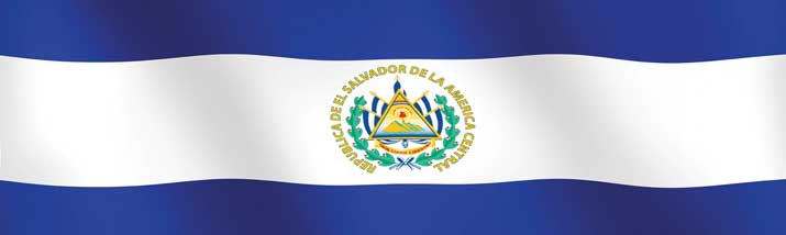 El Salvador Flag Rear Window Graphic