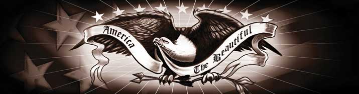 America the Beautiful Vintage Eagle Rear Window Graphic