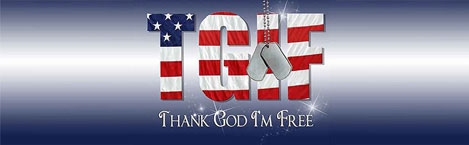 Thank God I'm Free Patriotic Rear Window Graphic