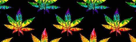 Marijuana Leaf Rear Window Graphic