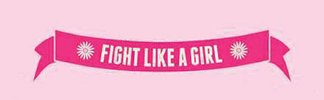 Fight Like A Girl Breast Cancer Banner Rear Window Graphic