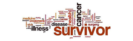 Cancer Survivor Word Cloud Rear Window Graphic