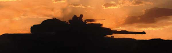 ARMY TANK SUNSET Rear Window Graphic