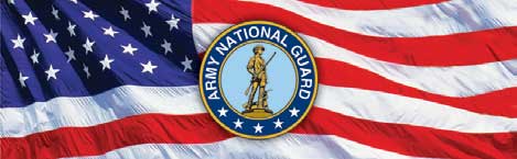 Army National Guard Seal and Flag Rear Window Graphic