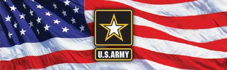 Army Logo and American Flag  Rear Window Graphic