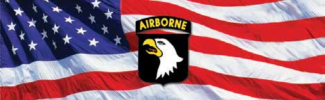 101st Airborne Logo and Flag Rear Window Graphic Rear Window Graphic