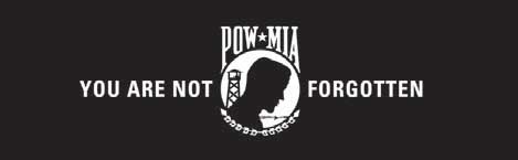 POW MIA You Are Not Forgotten Flag Rear Window Graphic