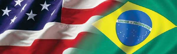 American Flag and Brazilian Flag Rear Window Graphic