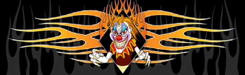 Psycho Clown Rear Window Graphic