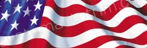 American Flag Rear Window Graphic