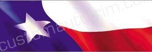 Texas Flag Rear Window Graphic