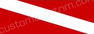 Diver Down Flag Rear Window Graphic