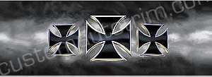 Iron Cross Rear Window Graphic