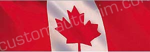 Waving Canadian Flag Rear Window Graphic